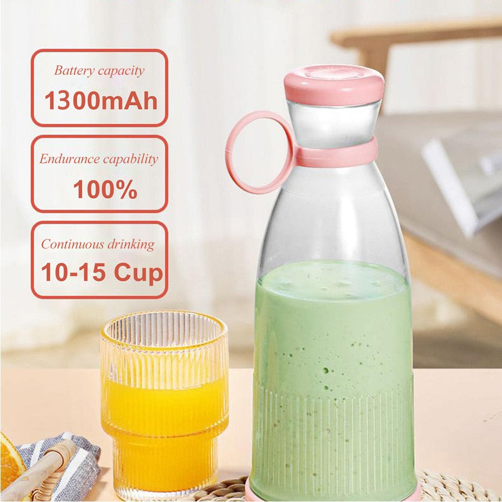 Portable USB Rechargeable Blender for Making Smoothies and Juices on the Go