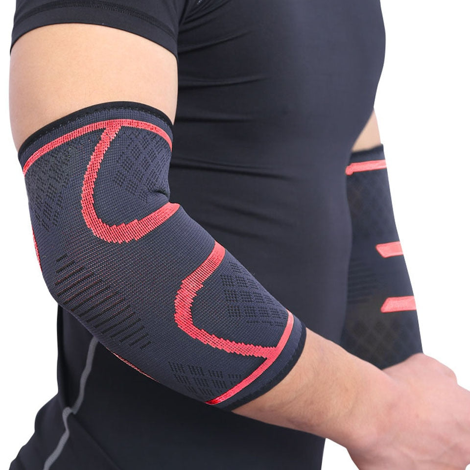 Elbow Support Elastic Gym Sport Elbow Protective Pad Absorb Sweat Sport Basketball Arm Sleeve Elbow Brace