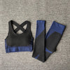 3PCS Seamless Women Yoga Set Workout Sportswear Gym Clothing Fitness Long Sleeve Crop Top High Waist Leggings Sports Suits