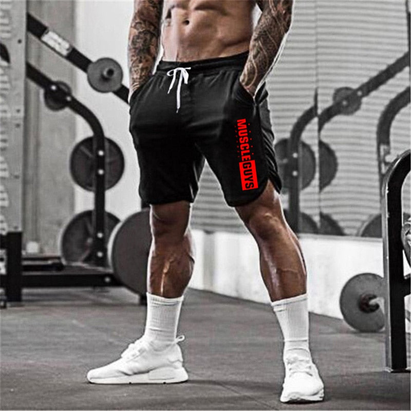 Men's Athletic Mesh Shorts for Fitness and Bodybuilding Workouts