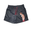 Men's Athletic Shorts for Running, Training, and Fitness Activities with an Anime-Inspired Design
